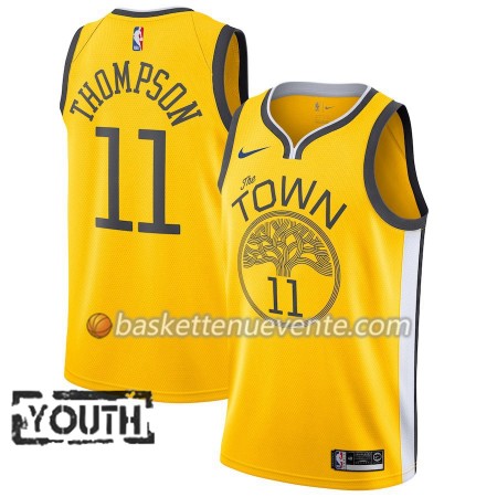 Maillot Basket Golden State Warriors Klay Thompson 11 2018-19 Nike Jaune Swingman - Enfant